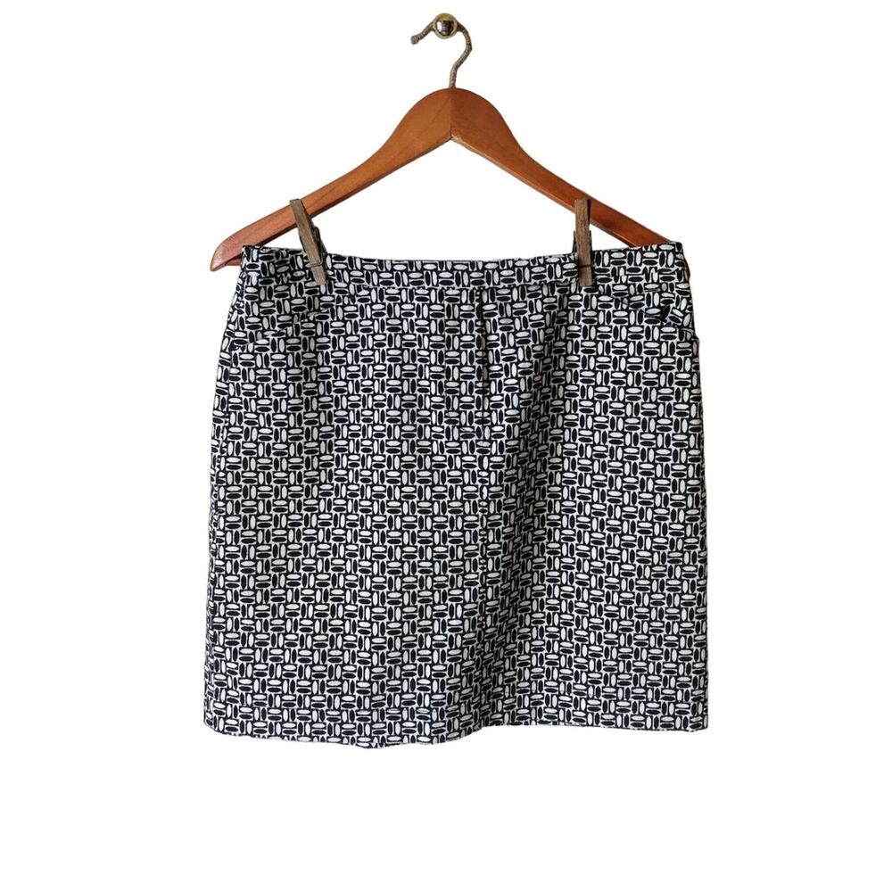 Loft Velvet Geometric-Print Skirt Size 10 NWT